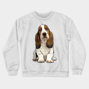 Basset Hound Dog Crewneck Sweatshirt